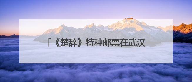 《楚辞》特种邮票在武汉首发，刚开售就排起长队，首位买到的市民直呼激动