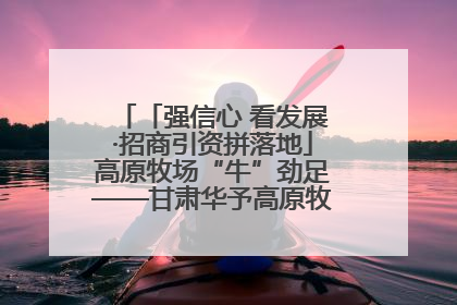 「强信心 看发展·招商引资拼落地」高原牧场“牛”劲足——甘肃华予高原牧场高标准奶牛肉牛养殖项目一线见闻