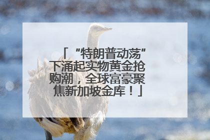 “特朗普动荡”下涌起实物黄金抢购潮，全球富豪聚焦新加坡金库！