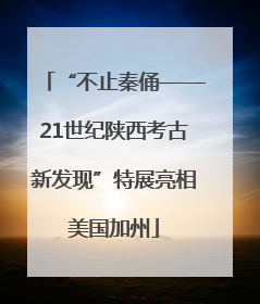 “不止秦俑——21世纪陕西考古新发现”特展亮相美国加州