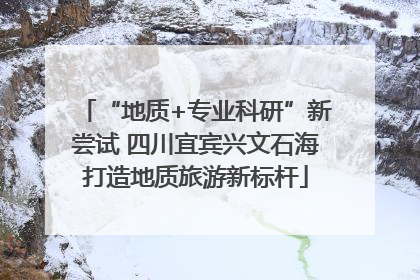 “地质+专业科研”新尝试 四川宜宾兴文石海打造地质旅游新标杆
