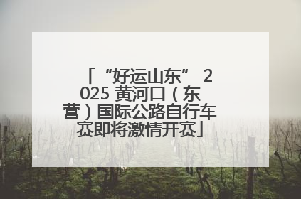 “好运山东” 2025 黄河口（东营）国际公路自行车赛即将激情开赛