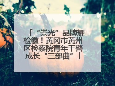 “崇光”品牌耀检徽！黄冈市黄州区检察院青年干警成长“三部曲”