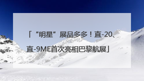 “明星”展品多多！直-20、直-9ME首次亮相巴黎航展