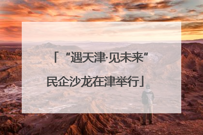 “遇天津·见未来”民企沙龙在津举行