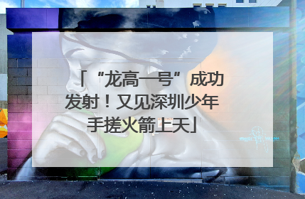 “龙高一号”成功发射！又见深圳少年手搓火箭上天