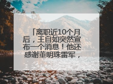 离职近10个月后，王自如突然宣布一个消息！他还感谢董明珠雷军，回应“没看过格力工资条”：真的不那么重要！