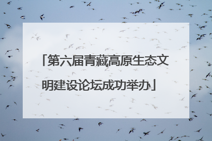 第六届青藏高原生态文明建设论坛成功举办