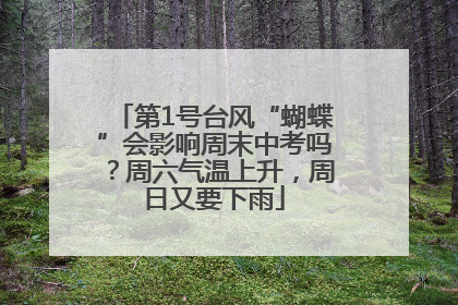 第1号台风“蝴蝶”会影响周末中考吗？周六气温上升，周日又要下雨