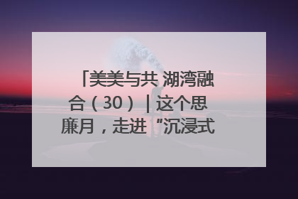 美美与共 湖湾融合(30)|这个思廉月,走进“沉浸式”清风课堂