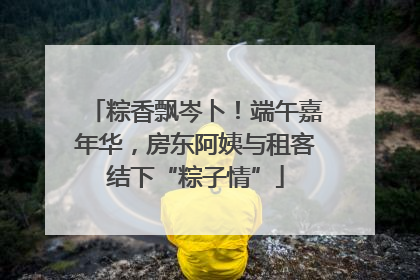粽香飘岑卜！端午嘉年华，房东阿姨与租客结下“粽子情”