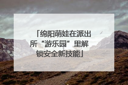 绵阳萌娃在派出所“游乐园”里解锁安全新技能
