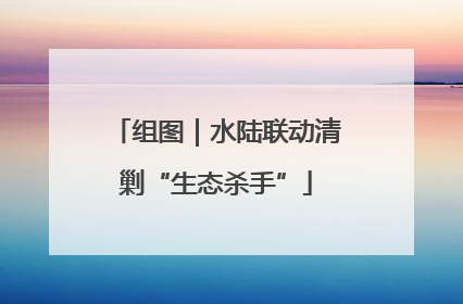 组图｜水陆联动清剿“生态杀手”