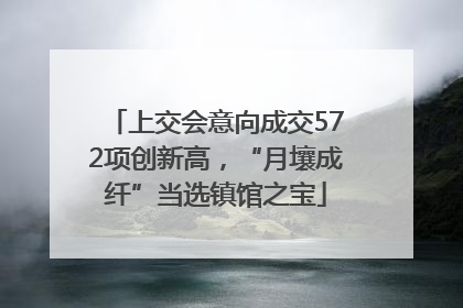 上交会意向成交572项创新高，“月壤成纤”当选镇馆之宝