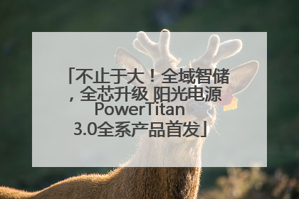 不止于大！全域智储，全芯升级 阳光电源PowerTitan3.0全系产品首发