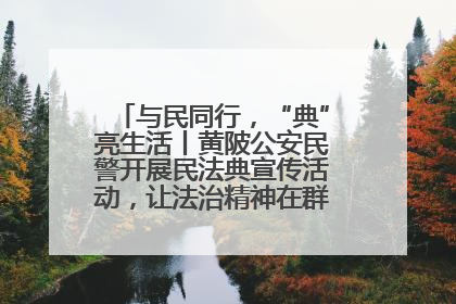 与民同行，“典”亮生活丨黄陂公安民警开展民法典宣传活动，让法治精神在群众心中落地生根