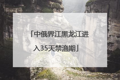 中俄界江黑龙江进入35天禁渔期
