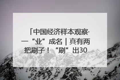 中国经济样本观察·一“业”成名｜真有两把刷子！“刷”出30亿级“颜值经济”