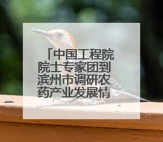 中国工程院院士专家团到滨州市调研农药产业发展情况