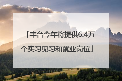 丰台今年将提供6.4万个实习见习和就业岗位