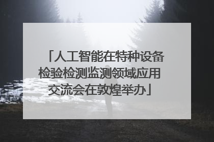 人工智能在特种设备检验检测监测领域应用交流会在敦煌举办
