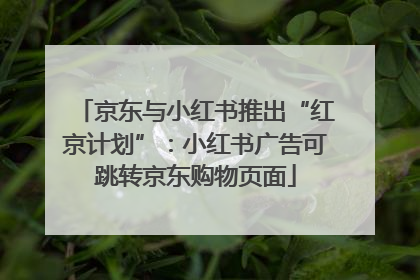 京东与小红书推出“红京计划”：小红书广告可跳转京东购物页面