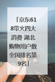 京东618带火四大消费 湖北购物用户数全国排名第9名
