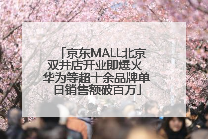 京东MALL北京双井店开业即爆火 华为等超十余品牌单日销售额破百万