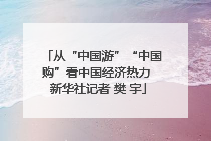 从“中国游”“中国购”看中国经济热力 新华社记者 樊 宇