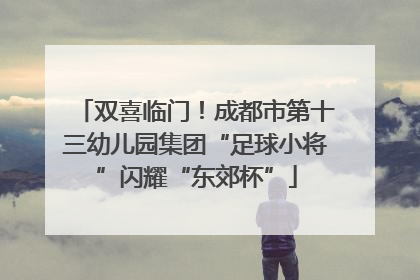 双喜临门！成都市第十三幼儿园集团“足球小将”闪耀“东郊杯”