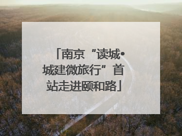南京“读城•城建微旅行”首站走进颐和路