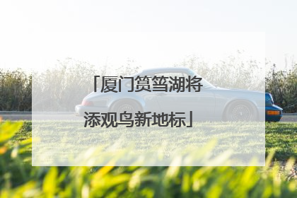 厦门筼筜湖将添观鸟新地标