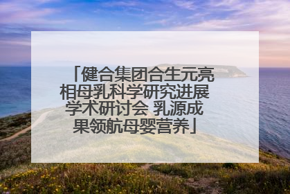 健合集团合生元亮相母乳科学研究进展学术研讨会 乳源成果领航母婴营养