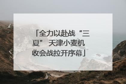 全力以赴战“三夏” 天津小麦机收会战拉开序幕