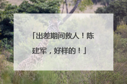 出差期间救人！陈建军，好样的！