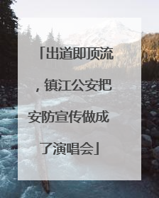 出道即顶流，镇江公安把安防宣传做成了演唱会
