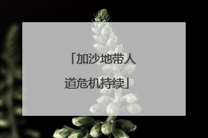 加沙地带人道危机持续