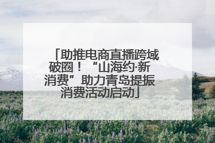助推电商直播跨域破圈！“山海约·新消费”助力青岛提振消费活动启动