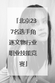 北京237名选手角逐文物行业职业技能竞赛