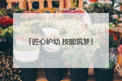匠心护幼 技能筑梦