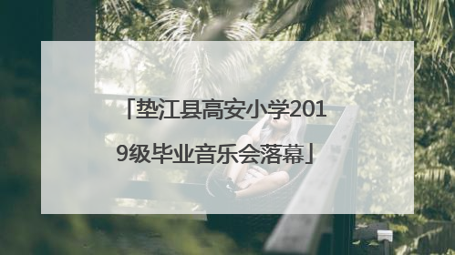 垫江县高安小学2019级毕业音乐会落幕