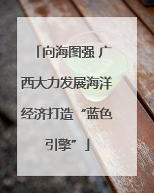 向海图强 广西大力发展海洋经济打造“蓝色引擎”