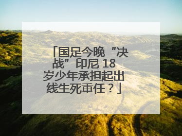 国足今晚“决战”印尼 18岁少年承担起出线生死重任？
