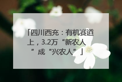 四川西充：有机赛道上，3.2万“新农人”成“兴农人”