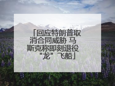 回应特朗普取消合同威胁 马斯克称即刻退役“龙”飞船