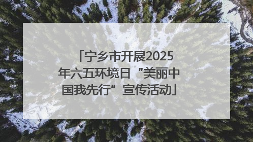 宁乡市开展2025年六五环境日“美丽中国我先行”宣传活动