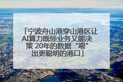 宁波舟山港穿山港区让AI算力既懂业务又能决策 20年的数据“喂”出更聪明的港口