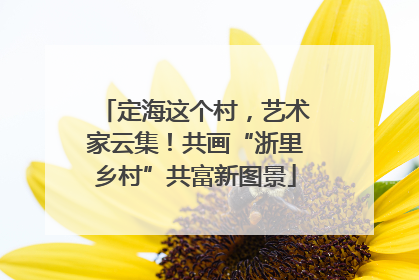 定海这个村，艺术家云集！共画“浙里乡村”共富新图景