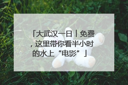 大武汉一日︱免费，这里带你看半小时的水上“电影”