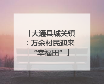 大通县城关镇：万余村民迎来“幸福田”